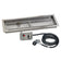 Load image into Gallery viewer, 48 inch by 14 inch stainless steel rectangular drop-in fire pit pan with electric ignition system kit CSA certified by American Fire Products