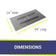 Load image into Gallery viewer, American Fire Products 48 x 24 inch rectangular flat pan match light kit natural gas showing product dimensions