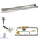Load image into Gallery viewer, American Fire Products 48 x 6 stainless steel linear channel drop-in pan with AWEIS electronic ignition system and built-in T-burner for natural gas outdoor fire pits