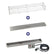 Load image into Gallery viewer, American Fire Products 48 inch by 6 inch linear stainless steel drop-in fire pit pan with CSA certified electric ignition system installed outdoors
