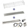 Load image into Gallery viewer, American Fire Products 48 inch x 6 inch linear drop-in fire pit pan with propane spark ignition kit stainless steel burner bundle