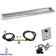 Load image into Gallery viewer, American Fire Products 48 x 6 inch linear stainless steel drop-in pan with spark ignition kit natural gas, built-in T-burner, gas hoses, and chrome key valve for outdoor fire pits
