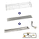 Load image into Gallery viewer, American Fire Products 48 inch by 6 inch stainless steel linear drop-in fire pit pan with AWEIS natural gas ignition system bundle for outdoor fire features