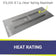 Load image into Gallery viewer, American Fire Products 60 x 24 inch rectangular flat pan with 176,000 BTU H burner for natural gas fire pit installation system showing high heat output burner performance