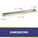 Load image into Gallery viewer, American Fire Products 60 x 6 stainless steel linear channel drop-in pan with built-in stainless steel T-burner dimensions