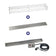 Load image into Gallery viewer, American Fire Products 60 inch by 6 inch linear stainless steel drop-in fire pit pan with CSA certified electric ignition system installed outdoors