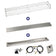 Load image into Gallery viewer, American Fire Products 60 inch by 6 inch linear drop-in fire pit pan with propane spark ignition kit installed in outdoor fire feature