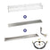 Load image into Gallery viewer, American Fire Products 60 inch by 6 inch stainless steel linear drop-in fire pit pan with AWEIS whole house propane ignition system bundle for large outdoor fire features