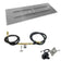 Load image into Gallery viewer, American Fire Products 72 x 24 inch rectangular stainless steel flat pan with spark ignition kit natural gas featuring 56 inch H burner push button ignitor chrome key valve and gas hoses for outdoor fire pits