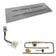 Load image into Gallery viewer, American Fire Products 72 x 24 rectangular stainless steel flat pan with AWEIS electronic ignition system natural gas fire pit burner for outdoor commercial fire features with 56 inch H burner and 224000 BTU output