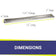 Load image into Gallery viewer, American Fire Products 72 x 6 stainless steel linear channel drop-in pan with built-in stainless steel T-burner dimensions