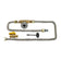 Load image into Gallery viewer, American Fire Products AWEIS installation components including safety shut-off valve, key valve assembly, and two gas flex lines for natural gas fire pit systems