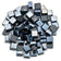 Load image into Gallery viewer, American Fire Products 1/2 inch Black Luster 2.0 Fire Glass Cubes with glossy black tempered glass for decorative fire pits and fireplaces