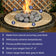 Load image into Gallery viewer, American Fire Products extra large gray tumbled lava stones 4 to 6 inch fire pit media features and benefits including heat resistance durability improved airflow and enhanced flame presentation as top layer fire feature media