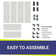 Load image into Gallery viewer, American Fire Products fire pit flame guard kit components showing 4 side panels 2 end panels 4 top corner brackets 4 bottom corner bases 4 middle bases 4 straight brackets easy assembly system
