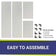 Load image into Gallery viewer, American Fire Products fire pit flame guard kit components showing 2 side panels 2 end panels 4 top corner brackets 4 bottom corner bases easy assembly system