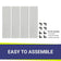 Load image into Gallery viewer, American Fire Products fire pit flame guard kit components showing 4 side panels 4 top corner brackets 4 bottom corner bases easy assembly system