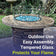 Load image into Gallery viewer, American Fire Products fire pit with fire glass and flame guard showing outdoor use easy assembly tempered glass and flame protection features