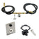 Load image into Gallery viewer, American Fire Products fire pit natural gas installation kit with chrome key valve push button spark ignition black hoses and fittings for outdoor fire features