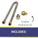 Load image into Gallery viewer, American Fire Products H-style burner fireplace installation kit with flex line and natural gas fittings for easy fire feature installation