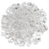 Load image into Gallery viewer, American Fire Products Ice Medium fire pit glass creating a crystal-clear reflective flame display in an outdoor fire pit