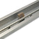 Load image into Gallery viewer, Close-up detail of stainless steel construction of linear burner pan showing brushed metal surface and burner slot design for fire pit use
