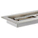 Load image into Gallery viewer, Close-up view of American Fire Products stainless steel linear drop-in fire pit pan showing durable 304 stainless steel construction and built-in burner design