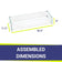 Load image into Gallery viewer, American Fire Products linear tempered glass flame guard dimension 35.5 inch by 11.5 inch by 6 inch for fire pit wind protection and flame stability outdoor fire feature
