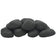 Load image into Gallery viewer, American Fire Products Matte Black Lite Stone Cobble 12 stone set with handcrafted stone texture for gas fire pits and outdoor fire features