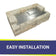 Load image into Gallery viewer, American Fire Products rectangular flat pan match light kit natural gas installed in fire pit showing easy installation