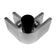 Load image into Gallery viewer, American Fire Products replacement flame guard corner bracket with foot and brushed aluminum finish for fire pit accessories