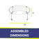 Load image into Gallery viewer, American Fire Products round tempered glass flame guard for 19 inch fire pit burner pan
