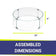 Load image into Gallery viewer, American Fire Products round tempered glass flame guard for 25 inch fire pit burner pan