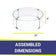 Load image into Gallery viewer, American Fire Products round tempered glass flame guard for 25 inch fire pit burner pan