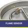 Load image into Gallery viewer, American Fire Products round stainless steel drop-in fire pit pan flame sensor thermocouple safety system for outdoor fire features