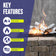 Load image into Gallery viewer, American Fire Products Formation Creation Sierra Birch ceramic gas fire pit logs highlighting indoor and outdoor use, high heat resistance, clean-burning performance with no smoke or ash, and handcrafted USA construction
