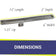 Load image into Gallery viewer, American Fire Products Stainless Steel Linear Burner Pan 72 inch by 6 inch showing dimensions for outdoor fire pit installation