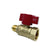 Load image into Gallery viewer, American Fire Products straight ball valve 1/2 inch FIP x 1/2 inch FIP used inline for supply shut-off, service, maintenance, and emergency shut-off applications