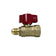 Load image into Gallery viewer, American Fire Products Straight Ball Valve 1/2" Flare x 1/2" FIP for inline supply shut-off and emergency use