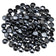 Load image into Gallery viewer, American Fire Products Twilight Luster fire beads in black glass creating a dramatic reflective flame effect in outdoor fire pit