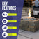 Load image into Gallery viewer, American Fire Products white tumbled element stone highlighting indoor and outdoor use, designed for gas fire pits and fire tables, crafted from natural stone, and little-to-no maintenance