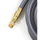 Load image into Gallery viewer, Blaze 10-foot natural gas and bulk propane hose with quick disconnect for gas grills, durable stripwound vinyl hose in gray
