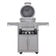 Load image into Gallery viewer, Blaze 20-Inch Cast Aluminum Kamado Grill on Stainless Steel Cart – Durable charcoal kamado with 1-inch thick aluminum body and hinged stainless steel grates