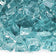 Load image into Gallery viewer, Close up of 1/2 inch Azuria Fire Glass showing Azuria blue tempered glass pieces with a brilliant finish