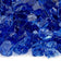 Load image into Gallery viewer, Close up of 1/2 inch Cobalt Fire Glass showing deep blue tempered glass pieces with a brilliant shine