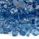 Load image into Gallery viewer, Close up of 1/2 inch Pacific Blue Fire Glass showing Pacific blue tempered glass pieces with a brilliant finish