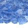 Load image into Gallery viewer, Close up of Light Blue Medium tempered fire pit glass showing vibrant blue reflective glass pieces
