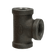 Load image into Gallery viewer, Dante 1/2 inch black malleable iron tee with female threaded fitting for gas, water, and air systems