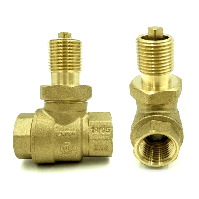 Load image into Gallery viewer, Dante 1/2″ Full Port Straight Valve – high-flow gas valve for fire pits, fireplaces, and other gas appliance applications
