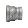 Load image into Gallery viewer, Dante 3/4 inch x 1/2 inch black malleable iron bell reducer with FNPT threads, rated 300 PSI for gas and plumbing applications